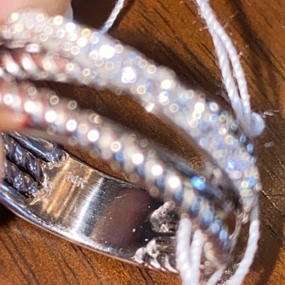 Dimond Ring Damiani style catalog fashion white gold 14K natural diamonds 💎 - Picture 6 of 7